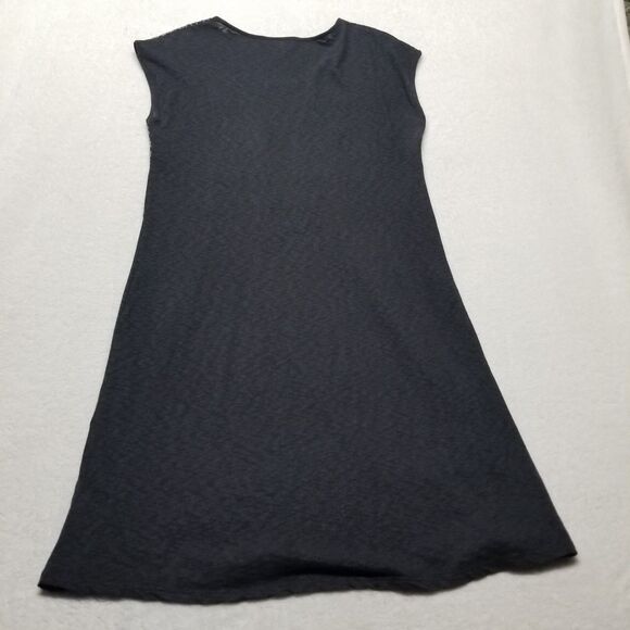 J JILL XS Dress Embroidered Cotton Sleeveless Knee Length Gray Boho Whimsigoth - Picture 7 of 8